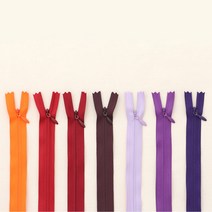 소잉데일리 콘실지퍼 바지지퍼 청바지지퍼 모음전_ 15cm~100cm 160여종, 10 딥레드, 8. 콘실지퍼_60cm(01~25)