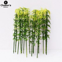 매화분재 소나무 그린피아 철쭉 찔레 미니 인공 대나무 조경 모델 미니어처 PVC 식물 샌드박스 분재 요정, 01 30 pieces_01 6cm