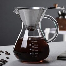콜드브루 메이커 유리 커피 포트 커피 커피 브루어 콜드 브루 커피 터키 커피 포트 핸드 생크 400ml600ml800ml, f