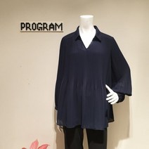 프로그램 NC05 쉬폰 주름카라 블라우스 P213B009
