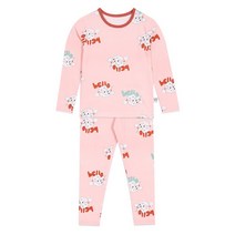 국산 뎀뎀 여 아동 내복 세트 면 모달 텐셀 겨울 내의 헬로 푸들