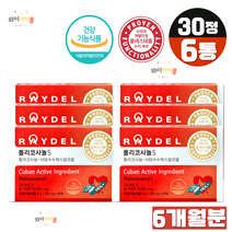 폴리코사놀5 사탕수수 레이델 200mg 30정 쿠바산 폴리코사놀 콜레스테롤 개선, 6개