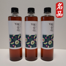 땅끝 해남 개복숭아 액기스 500ml 5병 천연 효소 수제 자연 발효 원액 개복숭아청 진액 엑기스 돌 5년 항아리 숙성 효능 효과 부모님 건강 음료 집들이 축하 선물 판매 농축액, 개복숭아 액기스 원액 500ml X 5개
