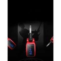일렉트릭 기타 무선 송신기 수신기 Bluetooth 전송 연결, U12DX 블랙 무선 트랜시버 + 3.5 어댑터