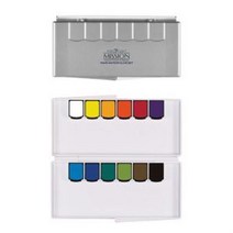 미젤로 미션 실버클래스 고체 팬물감 12색, 상품선택