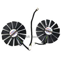 ASUS AREZ Radeon RX 470 570 용 그래픽 카드 냉각 팬 0.25AMP 4G ROG STRIX 게임 OC, 02 A set of fan