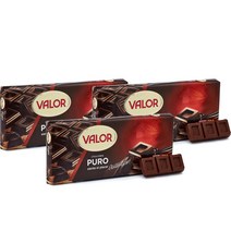 발로르 퓨로 다크 초콜릿 300g Valor Chocolate Puro sin Gluten, 3팩
