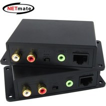 (강원전자 NETmate 오디오 리피터 송수신기 세트 NM-AE02 (최대600M/RJ-45 오디오/강원전자/송수신기/세트/최대/리피터, 단일 모델명/품번