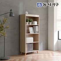 동서가구 네오 그릭스 B6 서재 학생 600 4단책장 (악세사리 3종 포함) NEO589, 다크엘다