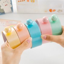 리빙블러썸 테이프공 테이프볼 펄컬러 찐득볼 끈끈이 만들기 4.8cm 6cm, 펄 보라