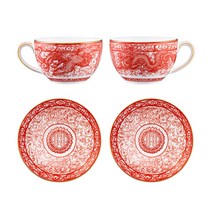 Royal Crown Derby Derby Harmony 찻잔세트, 컵과 접시 선물 상자