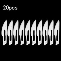 카빙나이프 20pcs 블레이드 스테인레스 스틸 조각 나이프 블레이드 금속 블레이드 나무 조각 나이프 블레이드 교체 surg-ical 메스 공예, CHINA, 24