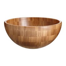 이케아 IKEA 서빙볼 지름20x9cm 대나무, 1개