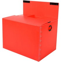 뉴프라테크 이사박스 7호(벨크로형)-5개묶음 [벨크로 부착 박스] 포장 택배 수납 플라스틱, 빨강