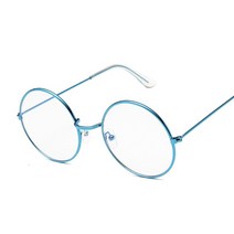 빈티지 레트로 금속 프레임 클리어 렌즈 광학 안경 패션 해리 안경 안경 검은 색 작은 둥근 원형 안경