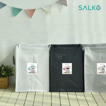 분리수거함 3P 세트 소형 접이식 타포린 대용량 재활용 3단, 단품