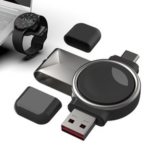 아이엠듀 갤럭시워치 2in1 USB 클래식 무선 충전기 충전독 거치대, 블랙