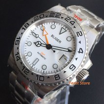 남자메탈시계 오토매틱시계 남자손목시계 WooBong BLIGER 40mm 남성용 럭셔리 기계식 시계 화이