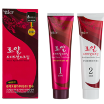 젤존 로얄 스피드 칼라 크림 150g 7분 염색, 6호 어두운갈색