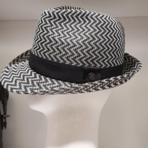 임페리얼 블랙 솔리드 패턴페도라 모자 IAAW212 인천논현