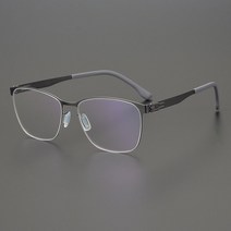 아이마커 투브릿지안경 IM17 안경 무광 사각 비즈니스 베타티타늄 남자 경량 얼굴큰사람 각진얼굴