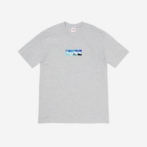 슈프림 x 에밀리오 푸치 박스로고 티셔츠 헤더 그레이 블루 - Supreme x Emilio Pucci Box Logo T-Shirt Heather Grey Blue - l l