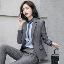 [스타일로그] 뉴글렌 체크 여성정장자켓 or 팬츠/더스타일