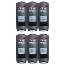 Dove Men Care 바디 & 페이스 워시 쿨 프레시 - 400 mL X 6 팩 케이스 독일산, Fresh_13.5 Fl Oz (Pack of 6)