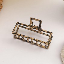 20대 긴머리 단발머리용 호피무늬 집게삔 반머리집게핀 머리집게 예쁜