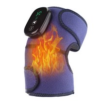 전기 무릎 마사지기 USB 난방 진동 적외선 압축 팔꿈치 어깨 무릎 마사지 패드 관절 통증 완화, 01 type 1 blue