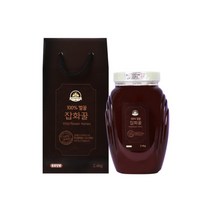 프리미엄 대용량 토종 100% 찐한 벌꿀 야생화 잡화꿀 신정 구정 설날 추석 설명절 추석명절 선물, 1병(2.4kg)