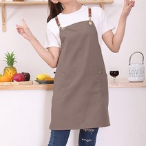 TAT349510서스펜더앞치마(라이트브라운) 생활잡화 캔버스, 1