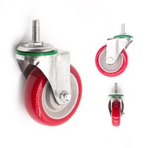 PU 셀비트 경량 캐스터 바퀴 4인치 볼트형