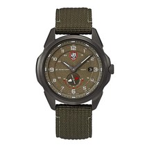 Luminox Atacama Adventurer Field XL.1767 남성용 시계 42mm - 밀리터리 시계 그린 날짜 기능 200m 방수 사파이어 유리 초록색.