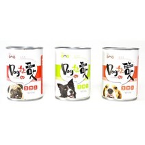 강아지습식사료 비벼주기 좋은 고기 캔 애견 사료 3캔 사료 강아지퓨레 강아지습식사료