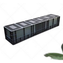 대형 컨테이너 박스 운반상자 플라스틱 콘테이너 콘티 상자 바스켓 180cm, 06 외경 150x40x34cm 회색