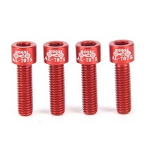 자전거 스템 줄기 앰프에 대 한 와셔 m5 18mm와 6pcs 스테인레스 스틸 나사 볼트 핸들바 블랙 퍼플, 레드 4pcs