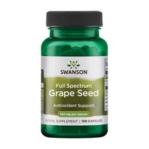 스완슨 그레이프 씨드 380mg 캡슐, 1개, 100개입