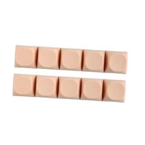 PBT Keycaps MA 프로필 볼 모양 미국 영국 레이아웃 모든 Cherrymx 기계식 키보드 용 키 캡, 0.71x0.49x0.55인치, PBT 키캡, 라이트 오렌지