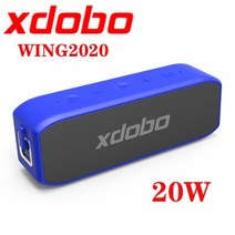 블루투스스피커 X8 60W 휴대용 블루투스 스피커 tws베이스 사운드 바 컴퓨터 스테레오 서브 우퍼 야외 방수, 05 20W Blue