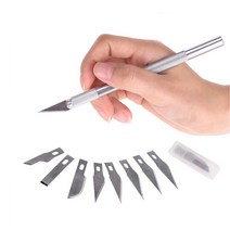 조각칼 조각도 1 set 조각 금속 메스 칼 도구 키트 나무 종이 커터 공예 펜 조각, 보여진 바와 같이