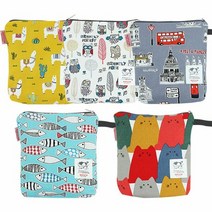 [KT알파쇼핑]벤틀리엠 지퍼 기저귀파우치S(200x180x50mm), 고양이_W29D22A