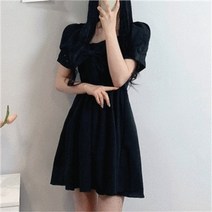 셀러허브 패션 [비위치] [쓰리웨이!!] 왕리본 퍼프 미니원피스