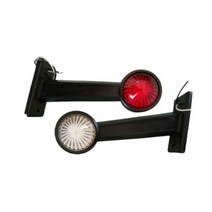 트럭 트랙터 트레일러에 대 한 2PCS 12V 24V LED 사이드 마커 조명 주차 내구성 위치 빛 후면 클리어런스 램프, D