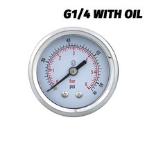 디지털 압력계 차압계 Y50z 축 수압 게이지 스테인레스 스틸 쉘 스레드 연결 휴대용 진공 압력, [14] 0-40Mpa, [02] 02