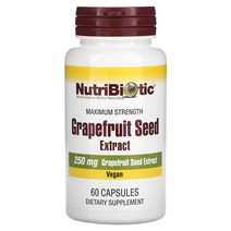 NutriBiotic 자몽씨 추출물 250mg 캡슐 60정L113624, 1개, 캡슐 60정