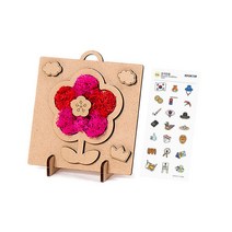 스칸디나비아 모스 액자 만들기 재료 diy 어린이 꾸미기 프리저브드 세트 테라리움 키트 순록 이끼 키우기, 나비(스티커증정)