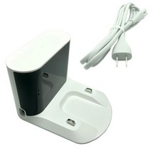 가정용집진기 신제품 Roborock S5 MAX 진공 청소기 부품 도크 충전기 Roborock S5 MAX S6 MaxV S6 퓨어 액세서리 도크베이스 CE 버전, Dock - cord US White