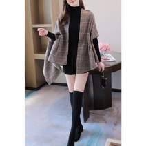 G125928 망토 판쵸 숄가디건 숄코트 여성