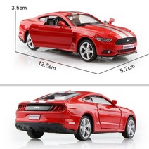 프라모델 닷지 챌린저 SRT 데몬 RMZ 시티 1:36 합금 자동차 모델 슈퍼카 시리즈 선물 시뮬레이션 절묘한 다이캐스트 및 장난감 차량, Ford Mustang GT 4